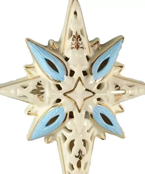Lenox First Blessing Nativity Star Of Bethlehem Ornament Lighted For Creche NEW10