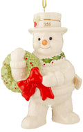 Lenox 2016 Snowman Figurine Ornament Annual Happy Holly Days Christmas NEW0
