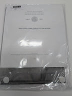 Sferra Giotto Gray Standard Pillowcases Flint Pair Solid Cotton Sateen Italy NEW5