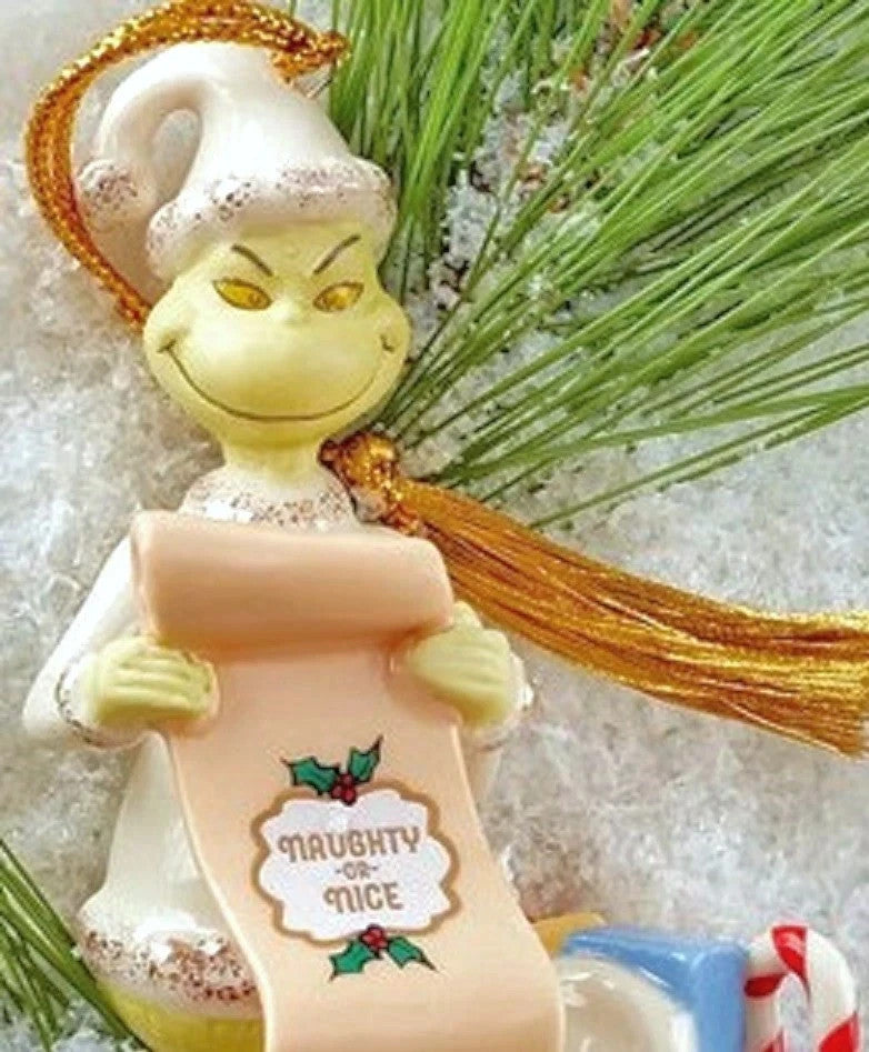 Lenox The Grinch's List Ornament Figurine Ornament Dr Seuss Toys Christmas NEW2