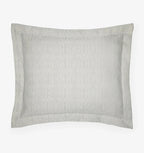 Sferra Veroli Ice Standard Sham Textured Tile Motif Cotton Matelassé Italy NEW0