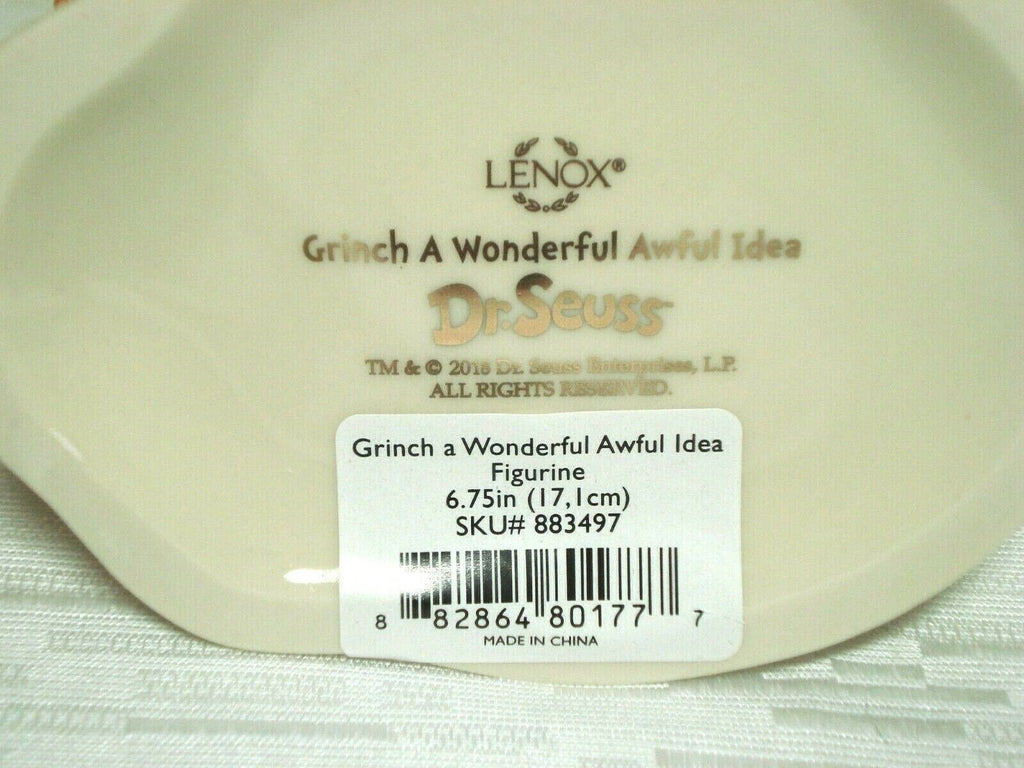 Lenox Grinch Figurine Dr. Seuss A Wonderful Awful Idea Max Dog Christmas Who NEW2