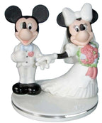 Lenox Disney Mickey & Minnie Mouse Wedding Cake Topper Figurine Bride Groom NEW7
