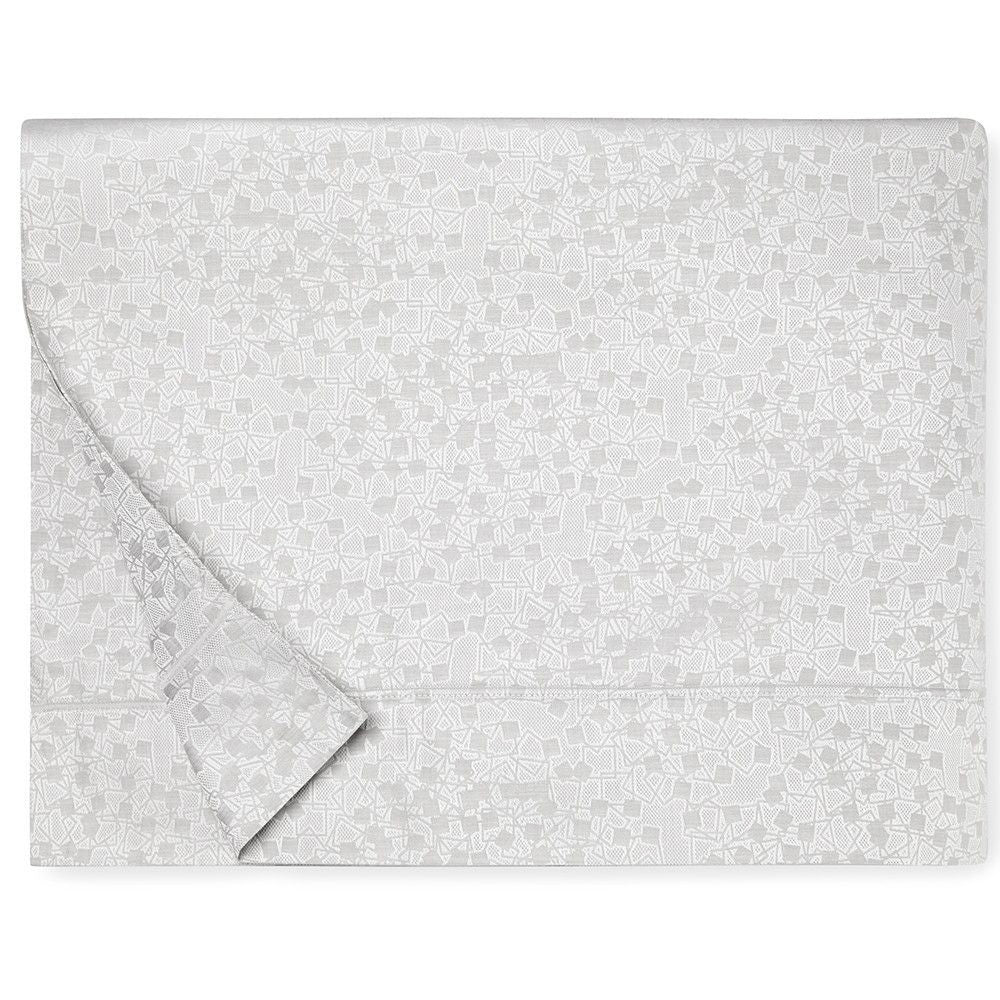 Sferra Catella Grey Euro Sham Squares Cotton Sateen Jacquard Soft Italy NEW5