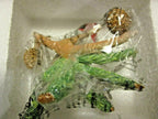 Lenox Red Faced Warbler Garden Bird Figurine Pine Cones Branch Christmas LE NEW2