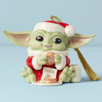 Lenox Disney Grogu Ornament Figurine Eating Cookie Star Wars  Christmas NEW6