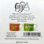 Lenox Grinch Naughty and Nice Mugs Pair Who Stole Grinchmas Christmas  Gift NEW6