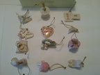 Lenox Wedding Ornaments Mini 12 PC Set Original Heart Dove Bridal Bouquet New2