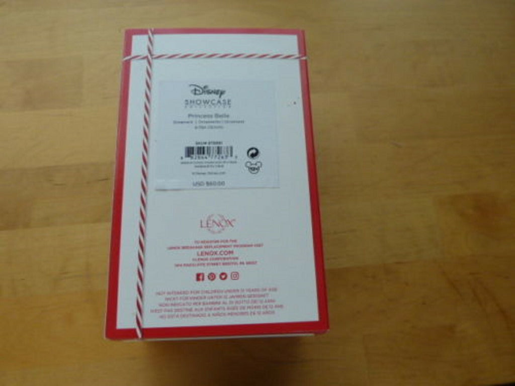 Lenox Disney Belle Figurine Ornament Red Gem Basket Beauty & Beast Christmas NEW2