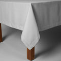 Sferra Squire Grey Tablecloth & 16 Napkins Diamond Pique 70"X126" Easy Care NEW0