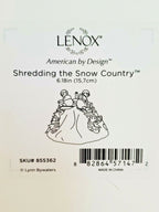 Lenox Snowboarding Snowman Figurine Shredding Snow Garden Birds Bywaters 6" NEW4
