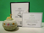 Lenox 2018 Springtime Easter Pony Egg Figurine Trinket Box Palomino Flowers NEW4