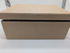 Reed & Barton Melrose Beige Jewelry Box Shagreen Leather Section Suede Tray NEW14