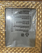 Lenox Wainwright Picture Frame Truro Gold Textured Photo 8"x10" Leather Back NEW7