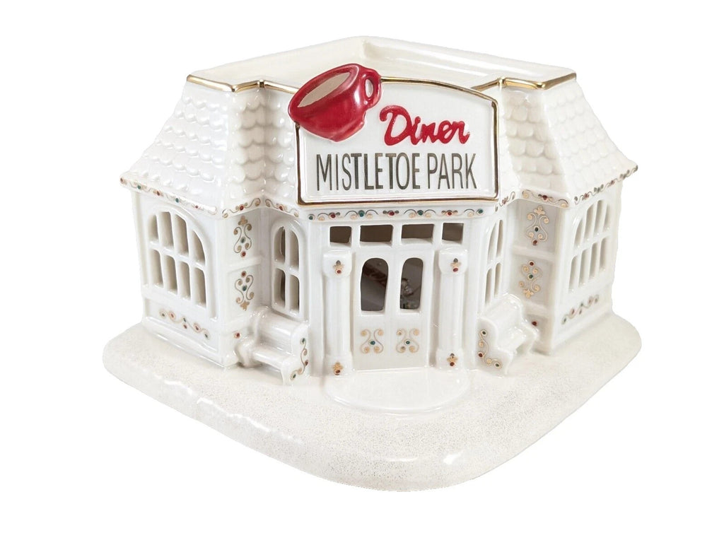 Lenox Mistletoe Park Lighted Diner Figurine Village Treasures Christmas NEW7