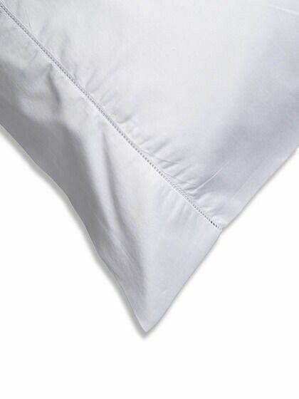 Sferra Matteo White King Sheet Set 4PC 100% Cotton Sateen Hemstitch Italy NEW5