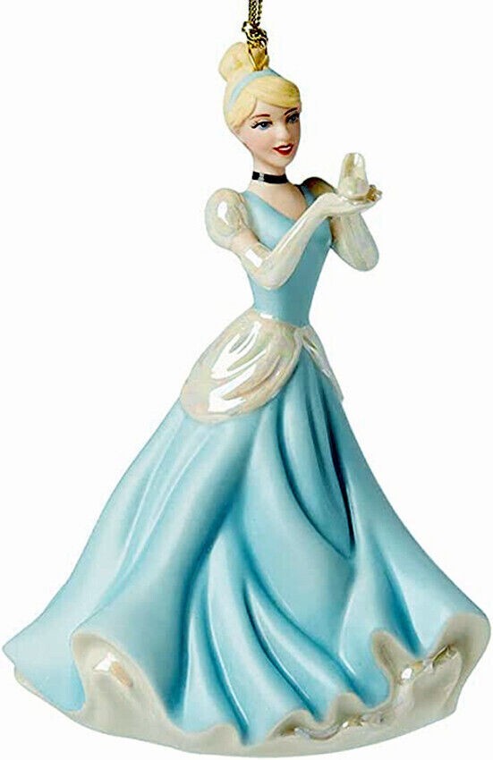 Lenox Disney Princess Cinderella Figurine Ornament with Glass Slipper 892487 NEW0