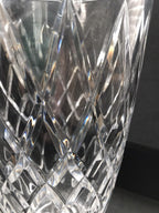 Lenox Irish Spring Crystal Mackenna Flower Vase 10" Diamond Cut Ireland Gift NEW4