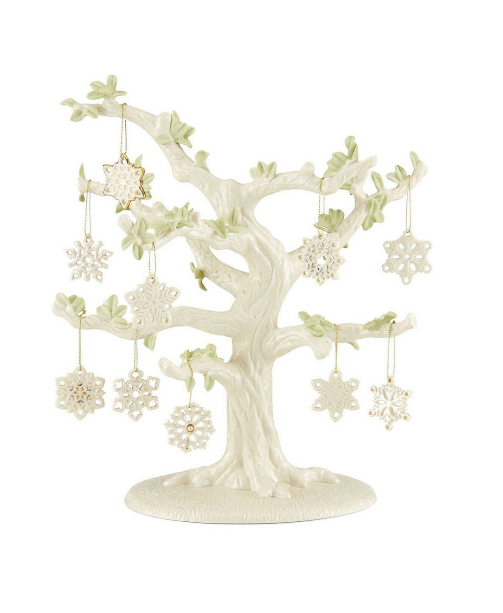 Lenox Snowflake Miniature Tree Ornaments Set Of 10 Winter Christmas New2