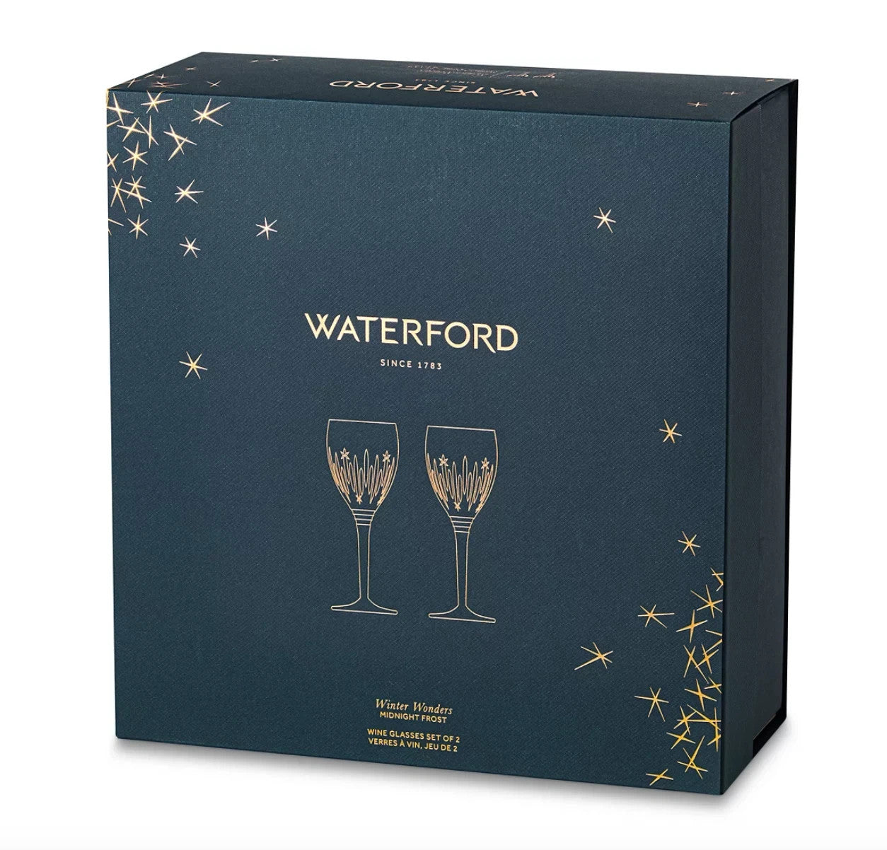 Waterford Crystal Winter Wonders Wine Glasses Midnight Frost 1059648 NEW IN BOX5