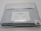 Sferra Onda Queen Duvet Cover Aquamarine Print Cotton Sateen Jacquard Italy NEW12