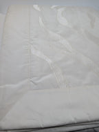 Yves Delorme Amazone Counterpane Golden Tint Jacquard Silk Sateen Embroidery NEW10