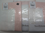 Yves Delorme Walton White  King Duvet Set 3PC  Blush Insert Egyptian Cotton NEW0