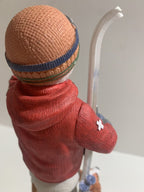 Lenox 2016 Pencil Snowman Figurine Snowy Rescue Ski Patrol St Bernard Dog LE NEW4