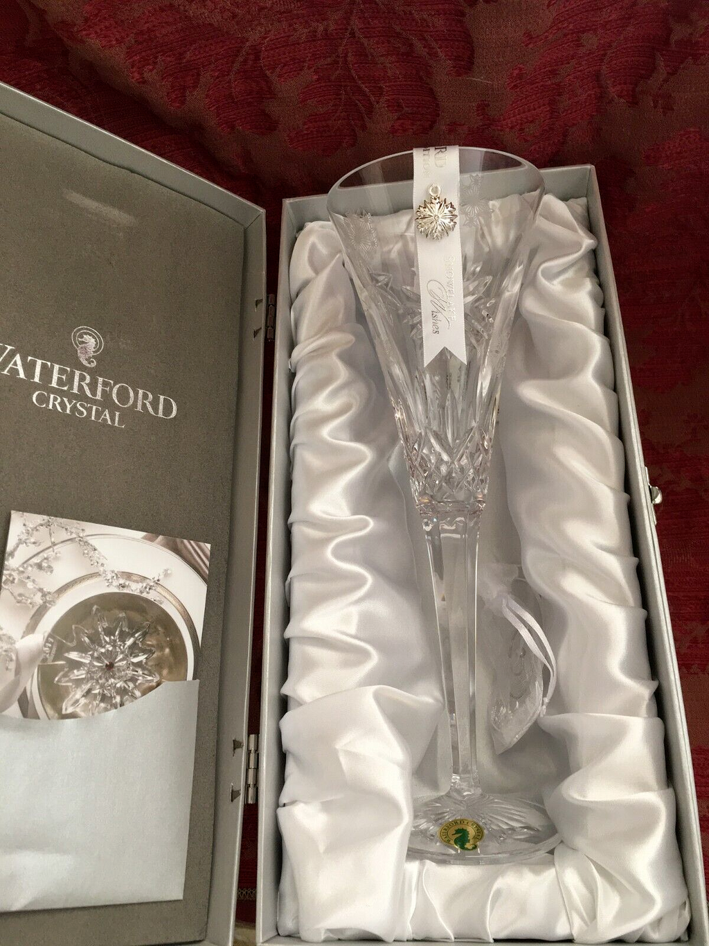 Waterford Crystal 2020 Snowflake Wishes Love Flute 10th Ed #1055481 NEW IN BOX9