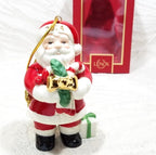 Lenox 2024 Santa With Lucky Pickle Figurine Ornament  Annual Cane Christmas NEW12