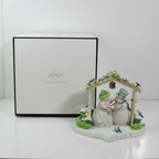 Lenox Snowman Winter White Wedding Figurine Bride Groom Birds Bywaters 7.5" NEW2