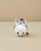 Lenox 2024 Jingle Bell Ornament Annual Silver Bow Red Ribbon Rings Christmas NEW2