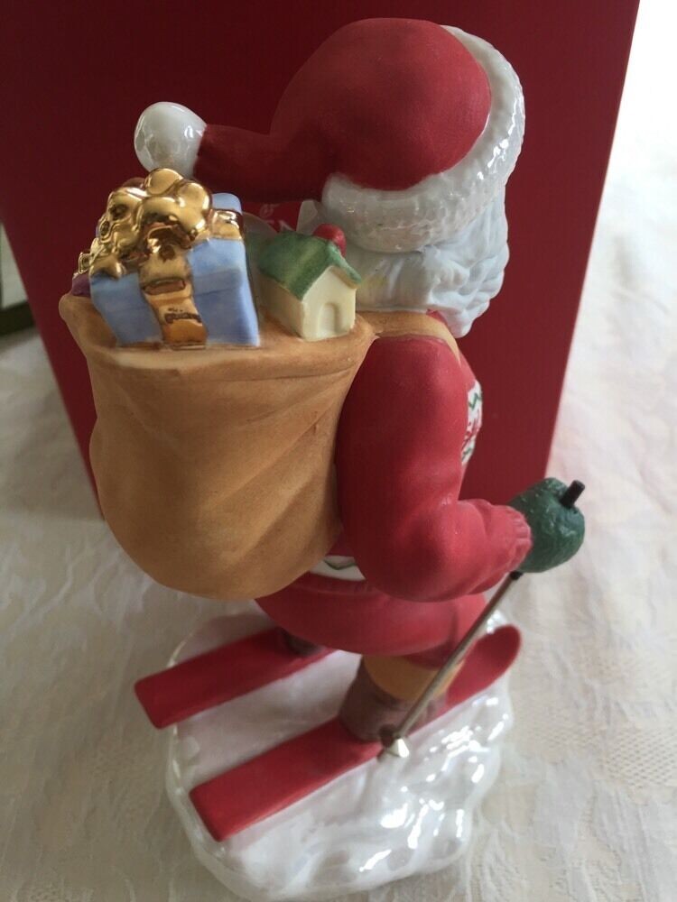 Lenox 2013 Santa Figurine Annual Skiing Toy Delivery Downhill Dash Christmas NEW3