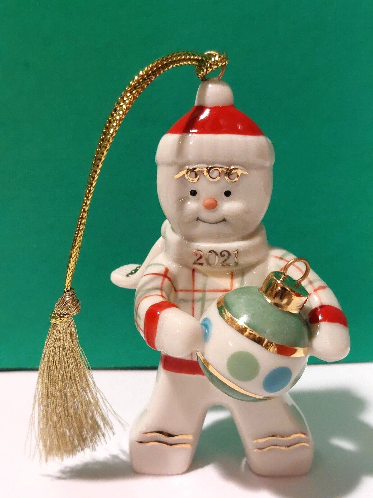 Lenox 2021 Gingerbread Man Ornament Figurine Annual Trimming Tree Christmas NEW6