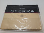 Sferra Capri Honey Queen Flat Sheet Egyptian Cotton Sateen Jacquard 1020TC NEW0