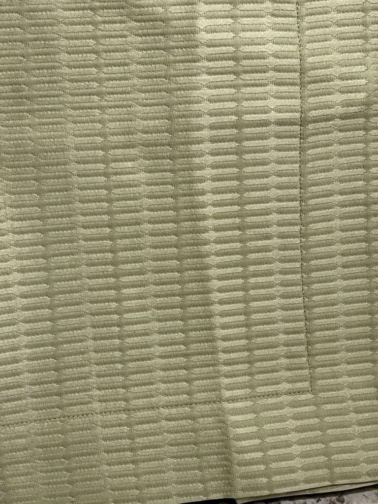 Sferra Dello Green Twin Coverlet Texture Diamond Motif Egyptian Cotton Italy NEW3
