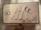 Lenox Shelby 50 Piece Flatware Set Service for 8 Stainless 18/10 Continental NEW2
