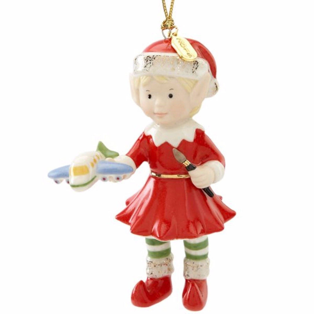 Lenox Edwina The Elf Figurine Ornament Annual Toy Airplane 2015 Christmas NEW0