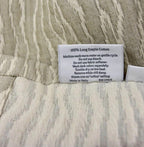 Sferra Ondate Dark Khaki King Blanket Cover Two Toned Textured Cotton Italy NEW11