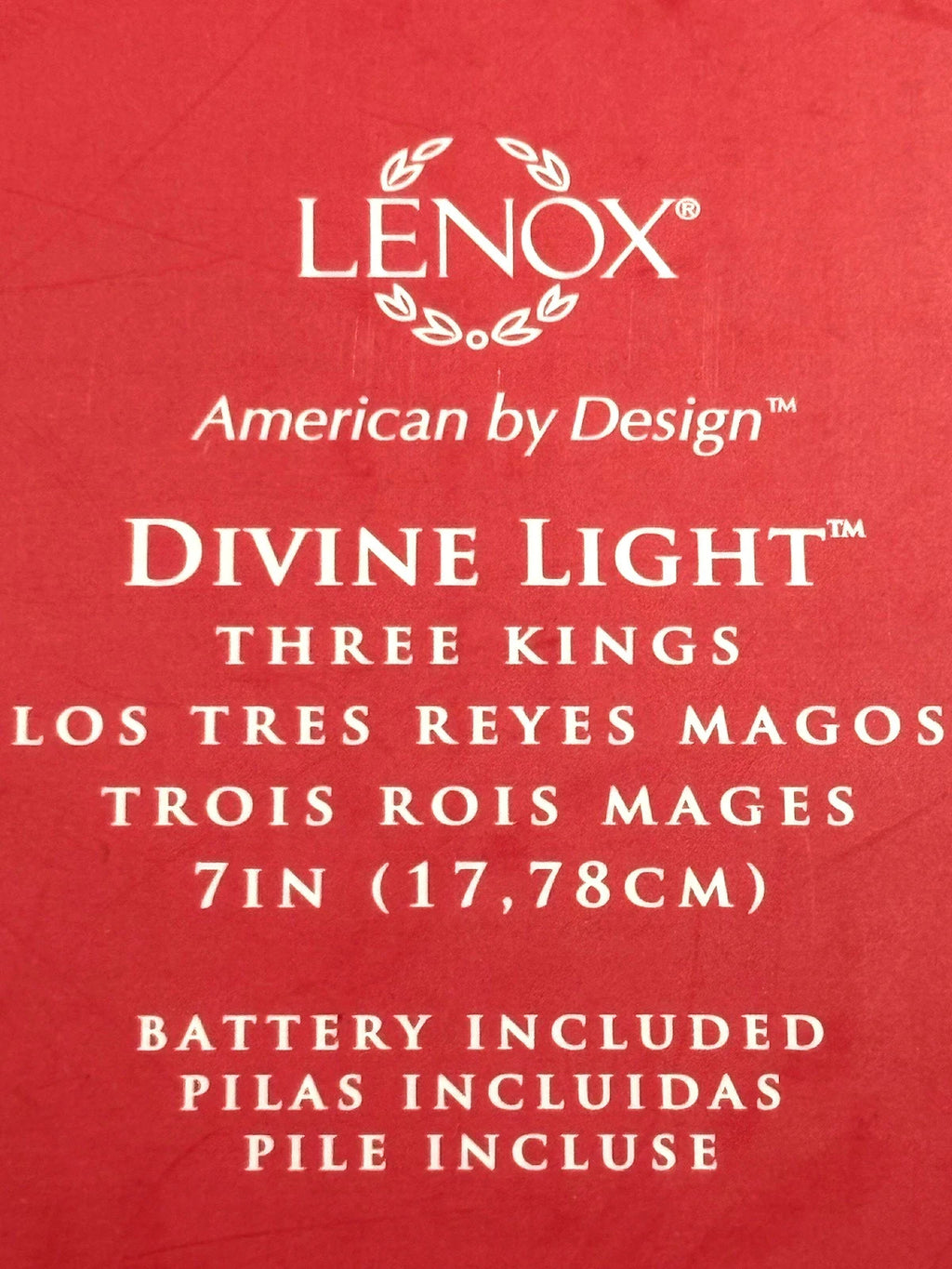 Lenox Divine Light Three Kings Figurines Lighted Nativity Pierced 3 Wise Men NEW8