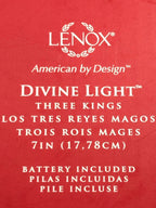 Lenox Divine Light Three Kings Figurines Lighted Nativity Pierced 3 Wise Men NEW8