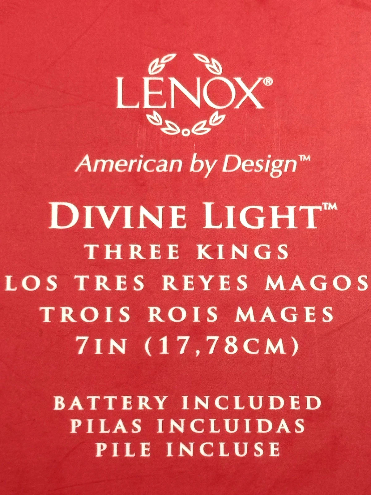 Lenox Divine Light Three Kings Figurines Lighted Nativity Pierced 3 Wise Men NEW8