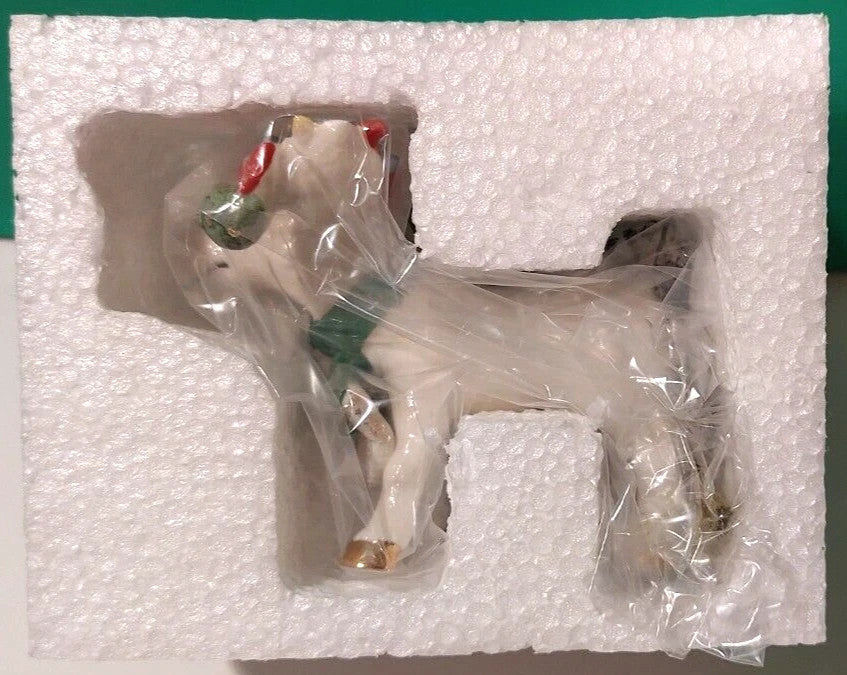 Lenox 2019 Marcel Moose Figurine Ornament Annual Under The Mistletoe Bird NEW5