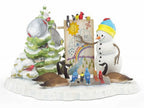 Lenox A Snowy Forecast Snowman Figurine Weatherman Birds Geese Bywaters 6.5" NEW0
