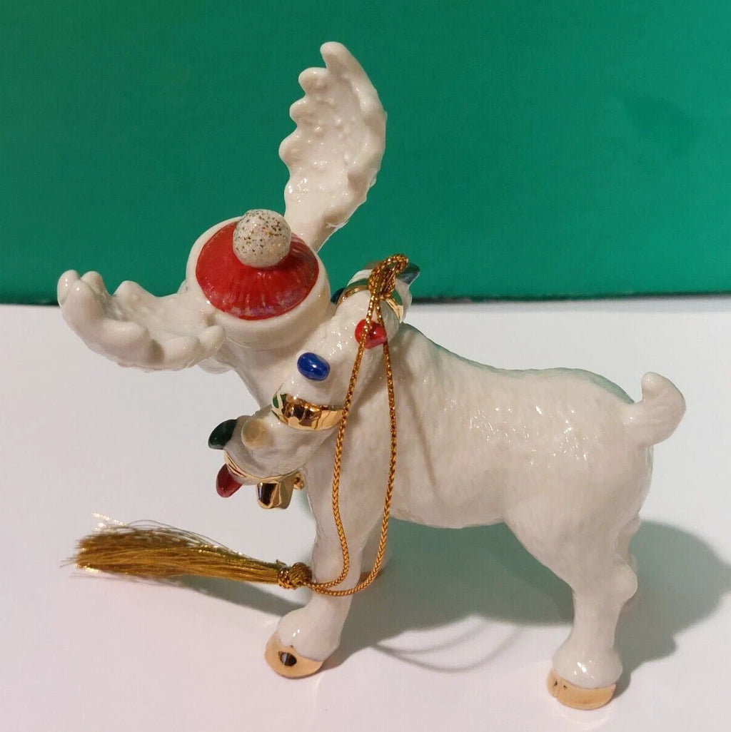 Lenox 2003 Moose Figurine Ornament Annual Moosechief Marcel Christmas COA NEW7