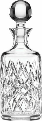 Lenox Irish Spring Crystal Mackenna Decanter & Stopper Diamond Cut Ireland NEW2
