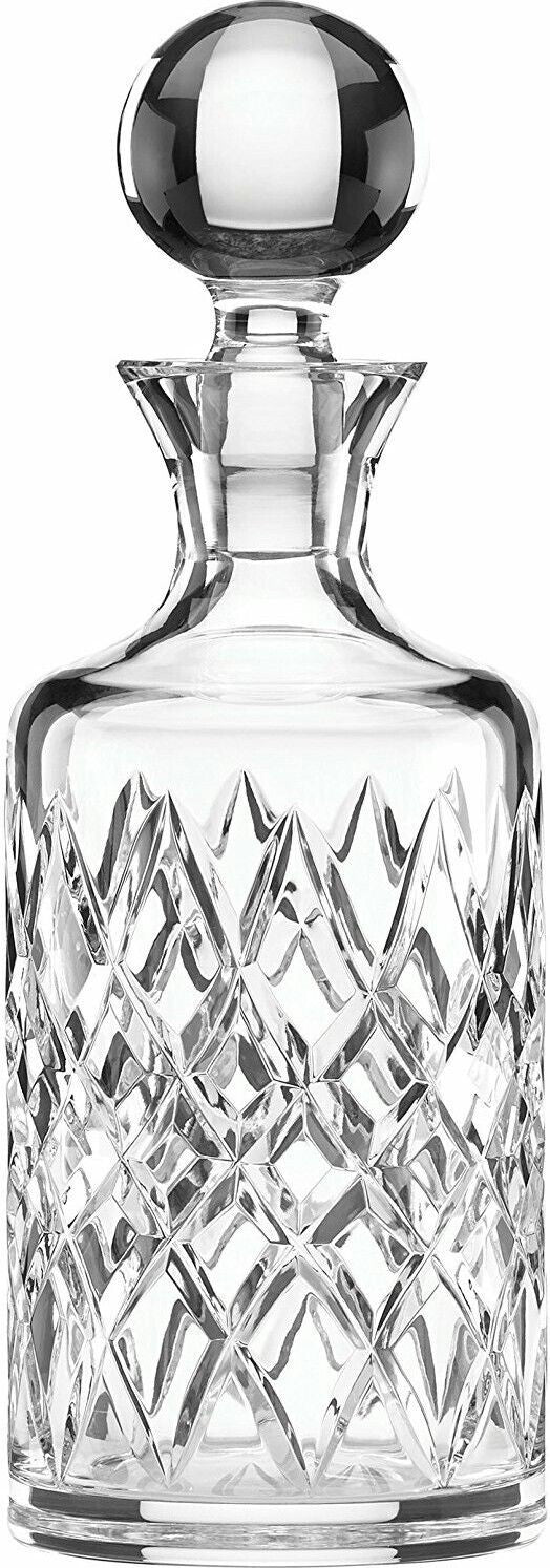 Lenox Irish Spring Crystal Mackenna Decanter & Stopper Diamond Cut Ireland NEW2