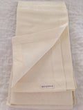 Sferra Taylor Ivory Dinner Napkins Set 4 Floral Jacquard Linen Blend 20"x20" NEW0