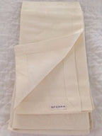 Sferra Taylor Ivory Dinner Napkins Set 4 Floral Jacquard Linen Blend 20"x20" NEW0