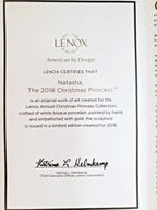 Lenox Princess Natasha Victorian Figurine Gown Animal Rescue 2018 Christmas  NEW8